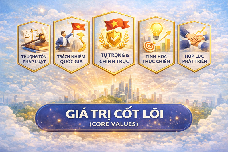 <p class="name" style="text-align: center;"><strong>GI&Aacute; TRỊ CỐT L&Otilde;I (CORE VALUES)</strong></p>
<div class="summary text-align">
<p class="promotion">&nbsp;</p>
</div>